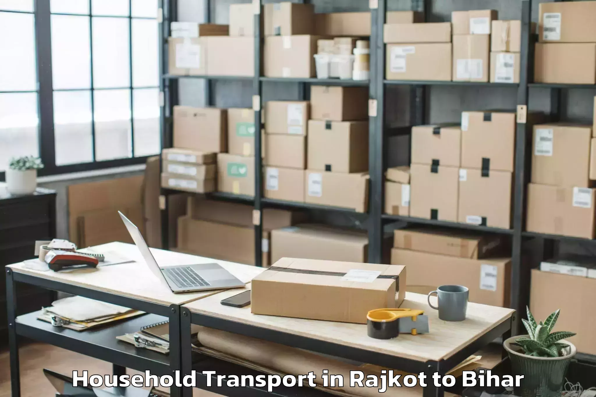 Reliable Rajkot to Punsia Household Transport